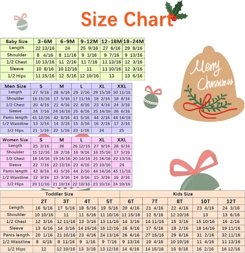 Vista 7 de Little Bitty Matching Christmas Pjs for Family Christmas Costumes for Adults Kids Toddlers Baby