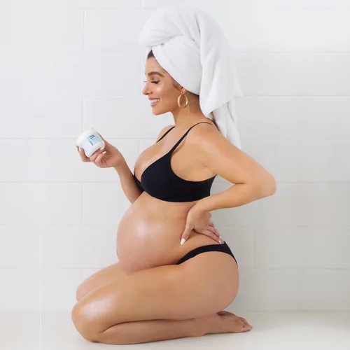 Vista 3 de Bumpology Bump Butter Stretch Mark Crema hidratante Crema para el vientre 2 en 1 totalmente natural para el embarazo Fabricado en Estados Unidos