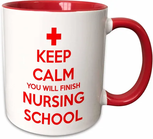 Vista 11 de 3dRose Taza "Keep Calm You Will Finish Nursing School", 11 onzas