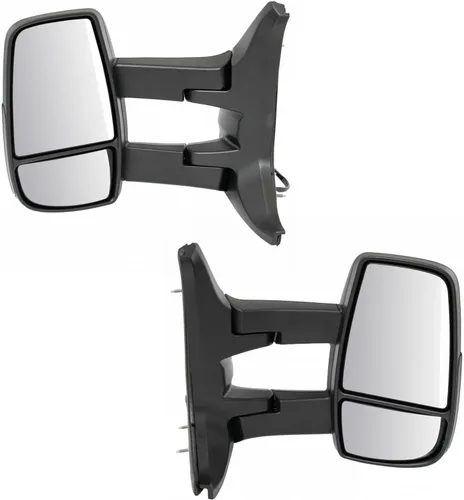 Vista 146 de TRQ Conjunto de 2 piezas de espejo lateral para conductor y pasajero, ajuste eléctrico, sin calefacción, sin memoria, color negro, compatible
