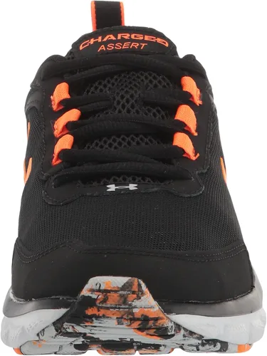 Vista 2 de Under Armour Mens Charged Assert 9 Marble Running Shoe Negro (002)/Naranja Blaze