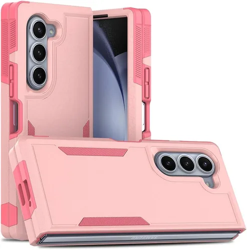 Vista 79 de Funda WOGROO para Samsung Galaxy Z Fold 4 - Funda protectora para teléfono a prueba de golpes, duradera, negra