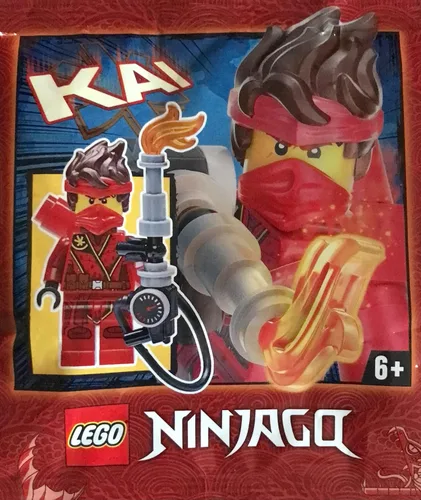Vista 2 de LEGO Ninjago: Kai la isla con antorcha lanzallamas y azulejos de bonificación