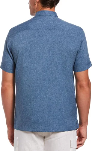Vista 2 de Cubavera Camisa de manga corta de poliéster para hombre