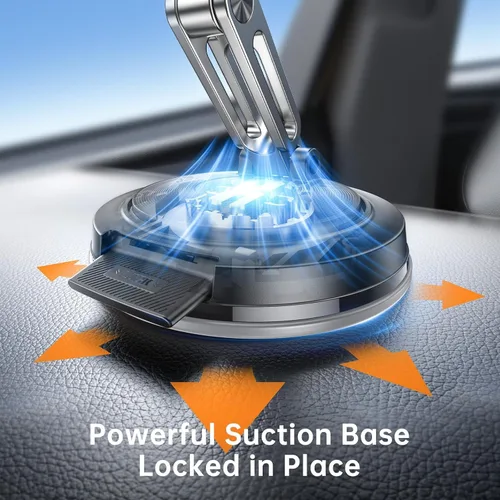 Vista 5 de SYNCWIRE Soporte para automóvil MagSafe [3 ejes ajustables], soporte magnético de teléfono al vacío con ventosa reemplazable tablero/parabrisas