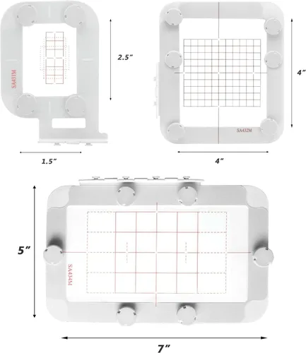 Vista 2 de Maggiehoop Aros de bordado para Brother SE700 SE600 PE545 PE535 PE550D SE725 SE630 SE400 PE525 PE540D PE500 SE625 SE425 M380D LB5500 Innovis