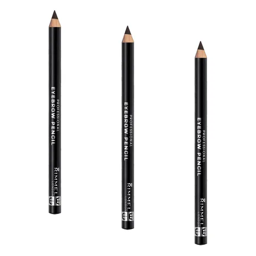 Vista 7 de Rimmel London Brow This Way - Lápiz profesional para cejas, de larga duración, altamente pigmentado, cepillo integrado, 005, marrón ceniza, 0.05
