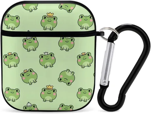 Vista 15 de Funda protectora de silicona compatible con AirPods 2 y 1 (camuflaje militar de camuflaje frío)