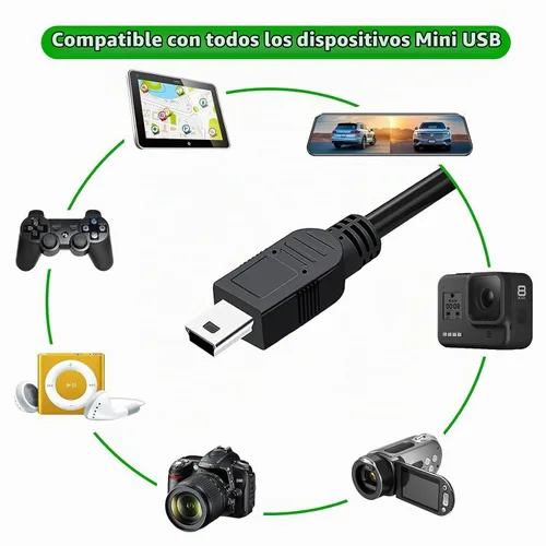 Vista 2 de Cable de carga de transferencia de sincronización de datos de computadora USB de repuesto para Samsung SE-208DB/TSBS 8X Slim DVD portátil DVD DVD
