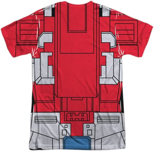 Vista 3 de Transformers Cosplays Collection - Camiseta sublimada unisex para disfraz de Halloween (delanteratrasera)