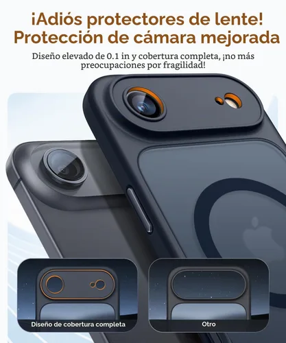 Vista 3 de CANSHN Funda magnética compatible con iPhone Air (6.5 pulgadas), mejorada [protección completa de la cámara] [compatible con Magsafe]