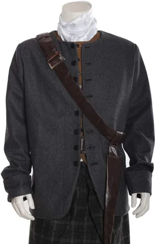 Vista 7 de Disfraz de Jamie Fraser para hombre de las tierras altas escocesas de Outlander