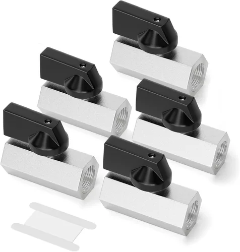 Vista 20 de GASHER 12PCS Mini válvula de bola de latón interruptor apagado, 1/2 pulgada hembra x 1/2 pulgada rosca hembra tubería