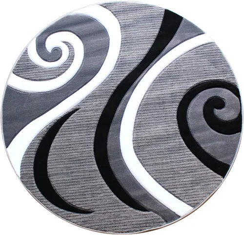 Vista 18 de Masada Sophia Collection Tapete de Bienvenida Tallado a Mano Moderno Contemporáneo Turquesa Blanco Gris Negro, Tapete de Puerta, Alfombra de Baño
