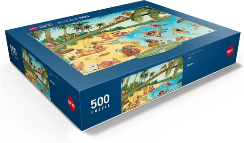 Vista 3 de MyPuzzle Beachies - Jean-Jacques Loup - Cartoon Classics - Rompecabezas prémium de 500 piezas para adultos