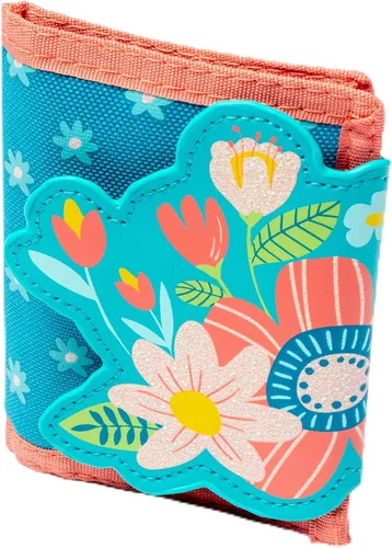 Vista 6 de Stephen Joseph, Billetera unisex para niños y niñas con diseños de apliques, cartera serigrafiada con bolsillo para monedas con cremallera, avión