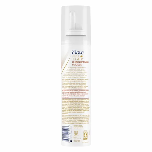 Vista 2 de Espuma Dove para el cuidar y definir tus rizos, conserva la suavidad, 7 oz