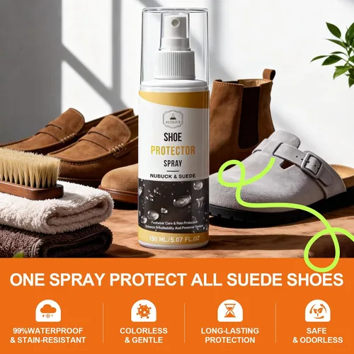 Vista 2 de Suede Protector Spray for Shoes: Waterproof and Stain Repellent, Long-Lasting Protection for Boot, Jacket, Bag, Hat