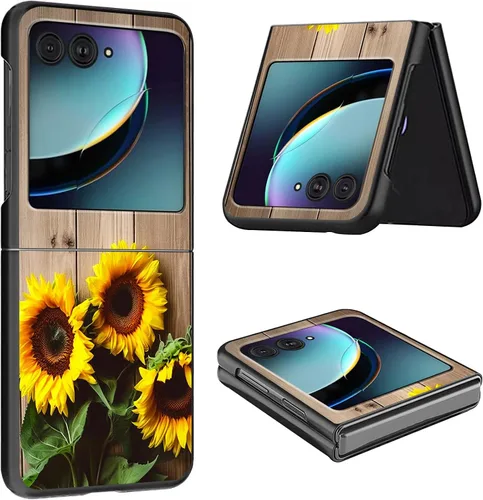 Vista 29 de Funda para Moto Razr Plus 2023 para Motorola Razr Plus Funda delgada y ligera de policarbonato duro a prueba de golpes Funda protectora para Audio