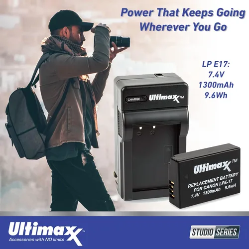 Vista 5 de Ultimaxx Kit de accesorios de 2.638 in para Canon EOS Rebel T7i, T6i, T6s, SL2, SL3, 77D, 750D, 760D, 800D, 200D, 8000D, KISS X8i y más; incluye