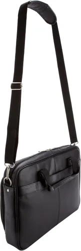 Vista 2 de Samsonite Maletín delgado de cuero para equipaje, Negro -, Maletín delgado de cuero