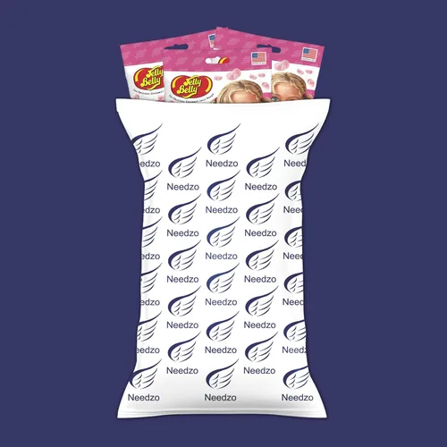 Vista 7 de Needzo Jelly Bean Pink Bubble Gum - Gomitas con sabor a chicle, caramelos masticables de tamaño bocado para compartir, recuerdos de fiesta de dulces