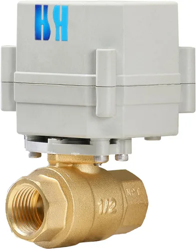 Vista 12 de 2 vías 1" 12VDC 9-24VDC 0-10V NPT Válvula de bola motorizada de control de modulación integral proporcional