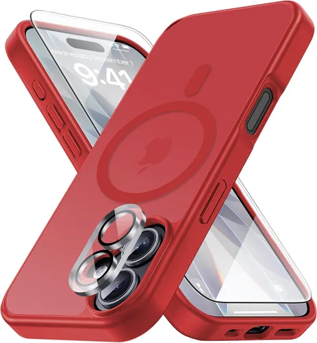 Vista 37 de Yriklso 3 en 1 Funda Magnética Fuerte para iPhone Air, 1X Protector de Pantalla + 1X Protector de Lente de Cámara, Cubierta Protectora a Prueba