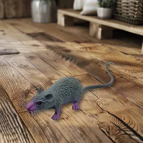 Vista 9 de 6 piezas de Halloween falsas ratas simulación PVC ratón novedad decoración Halloween