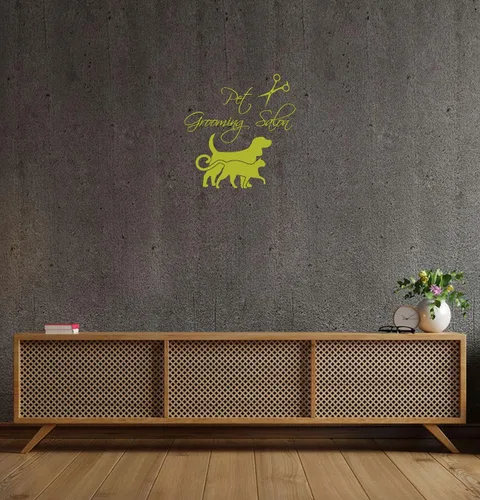Vista 5 de Wall Decals Dog Cat Accessories Vinyl Decal Pet Grooming Salon Sticker Pet Shop Puppy Pets Animals Home Art Kids Nursery Decor Interior Design KT171