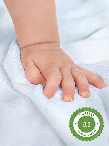 Vista 5 de HIPHOP PANDA Toallitas para bebé, rayón hecho de bambú - 2 capas ultra suaves y absorbentes, toallita facial de baño para recién nacidos - toallitas