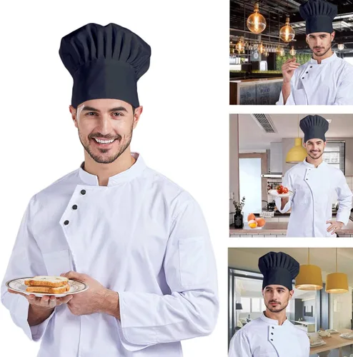 Vista 6 de Nanxson Unisex Chef Hat Mens Women Adjustable Elastic Cooking Baker Caps Chef Cap workhat CF9015