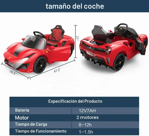 Vista 9 de Autorizado Ferrari 488 Pista Spider Ride On Car 12V Batería Powered Kids