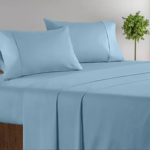 Vista 7 de Juego de ropa de cama de 4 piezas de 800 hilos, 100% algodón, tamaño individual, color negro, sábana bajera ajustable de algodón de fibra larga, se