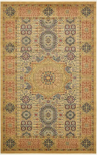Vista 19 de Unique Loom Palace Collection - Alfombra bohemia tradicional, medallón, vintage (2 pies x 3 pies, rectangular, azul claro/bronceado)