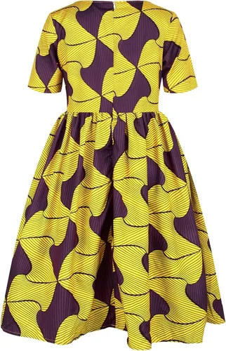 Vista 3 de ZHICHUANG Ankara Princess - Trajes redondos para niñas de 16 años vestidos de bebé Dashiki para niñas talla 10