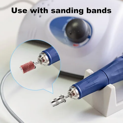 Vista 4 de Brocas de taladro de uñas, bandas de lijado para eje de taladro de uñas de 3/32 pulgadas, brocas para uñas, broca de mandril para uñas, brocas