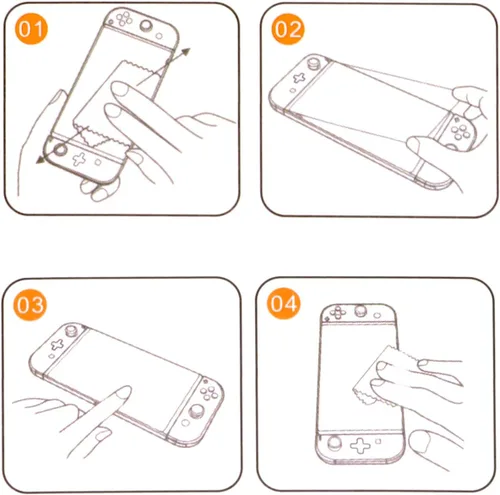 Vista 5 de ECHZOVE Protector de pantalla de vidrio templado compatible con Nintendo Switch Lite - 2 paquetes