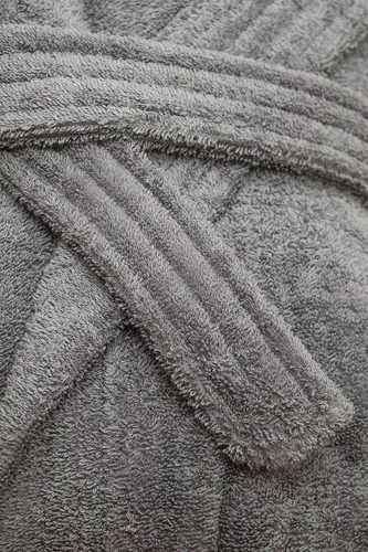 Vista 5 de Classic Turkish Towels Bata de baño unisex con capucha de algodón de alta calidad bata larga de felpa de felpa de lujo