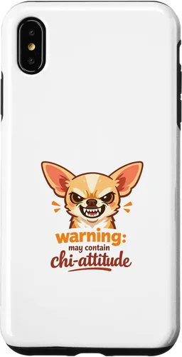 Vista 11 de Chihuahua Attitude Warning - Carcasa para iPhone XR