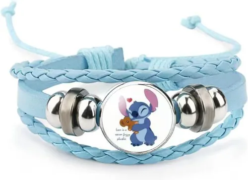 Vista 3 de Mejora tu estilo con nuestro juego de mercancía Stitch - Completo con bolsa de cordón, calcomanías, cordón, más, Style-1, Ajustable