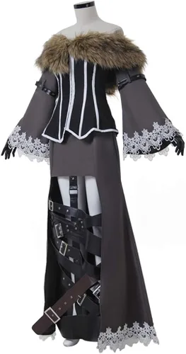Vista 2 de CosplayDiy Traje de mujer para Final Fantasy X Lulu Cosplay Disfraz