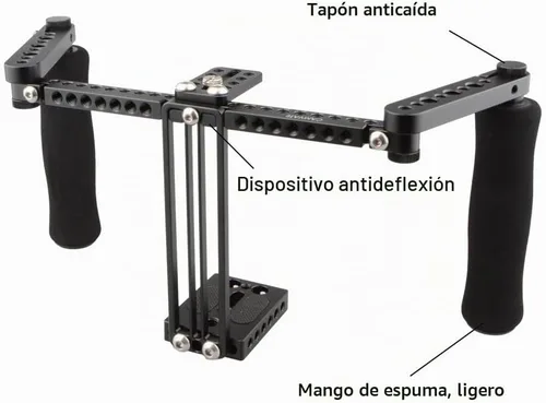 Vista 5 de Camvate - Jaula para monitor con asas ajustables para monitor LCD de 5 y 7 pulgadas