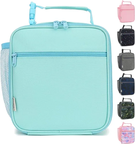 Vista 20 de GYEUKHAM Bolsa de Almuerzo Aislada para Mujeres, Niñas, Adolescentes, Bolsa de Almuerzo para Niños Grande con Aislamiento, Grande, Reutilizable