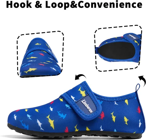 Vista 2 de Limberun Zapatos de agua para niños y niñas, zapatos deportivos acuáticos de secado rápido, ligeros, para piscina, playa, antideslizantes