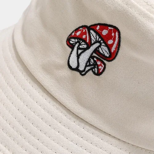 Vista 5 de Quanhaigou Sombreros de pescador unisex de verano para viajes, playa, gorra de pescador para hombres, mujeres y adolescentes, Diseño de hongo