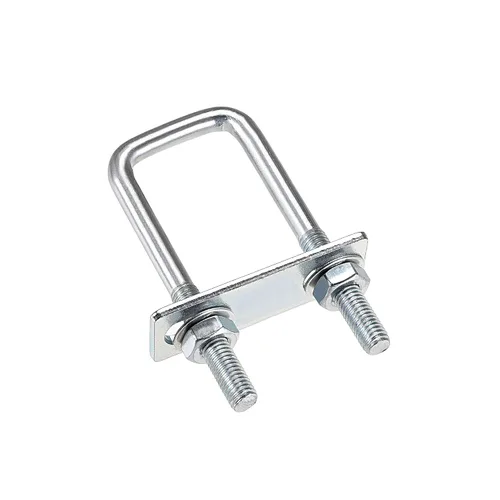 Vista 22 de uxcell Pernos cuadrados en U de 1 "(25 mm) de ancho interior de acero al carbono M8 con tuercas, placa de marco, arandelas redondas