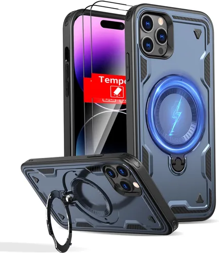 Vista 104 de Funda magnética para Google Pixel 9A compatible con cargador inalámbrico MagSafe, para Pixel 9A, funda de teléfono integrada de 360 °, con 2