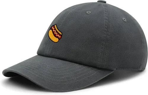 Vista 2 de JPAK Hotdog - Gorra de béisbol bordada prémium para papá, salchicha gastronómica