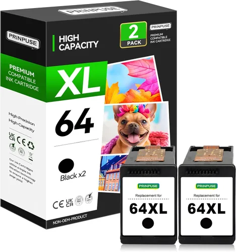 Vista 13 de 63XL - Cartucho de tinta negro remanufacturado para HP 63, compatible con impresora Officejet 3830 4650 4655 Envy 4520 3634 Deskjet 3630 1111